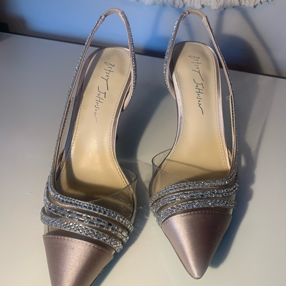 Betsy Johnson Dora Rhinestone Slingback Dress Pump - Picture 5 of 6